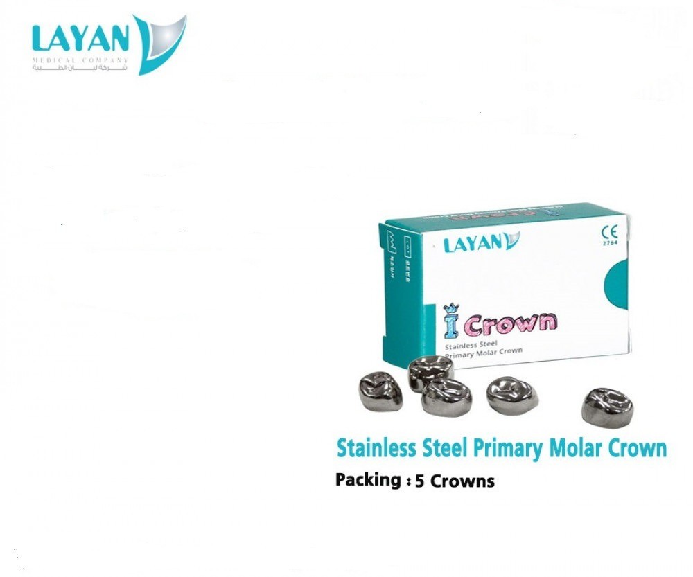 Primary Molar Crown UPPER RIGHT D   PK/5