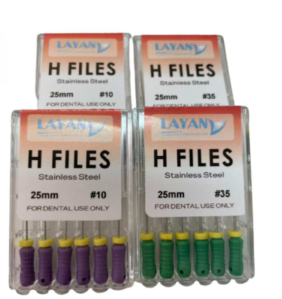 Stainless Steel H-File L.25MM Size 35