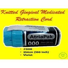 Knitted Gingival Retraction Cord with Aluminum Sulfate  #000