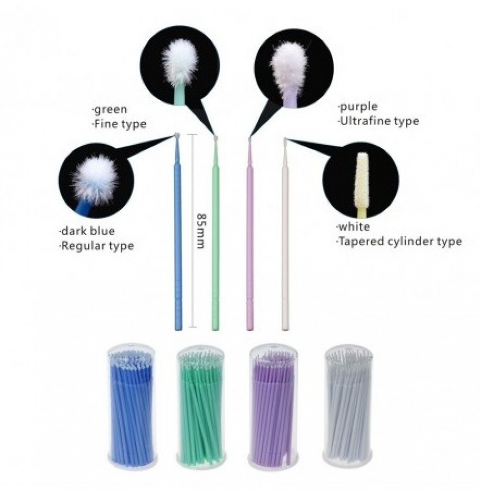 Bendable Disposable Micro Applicators PK/100  ULTRA FINE /1.5MM